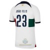 Maglia ufficiale Portogallo Joao Felix 23 Trasferta Mondiali 2022 per Uomo